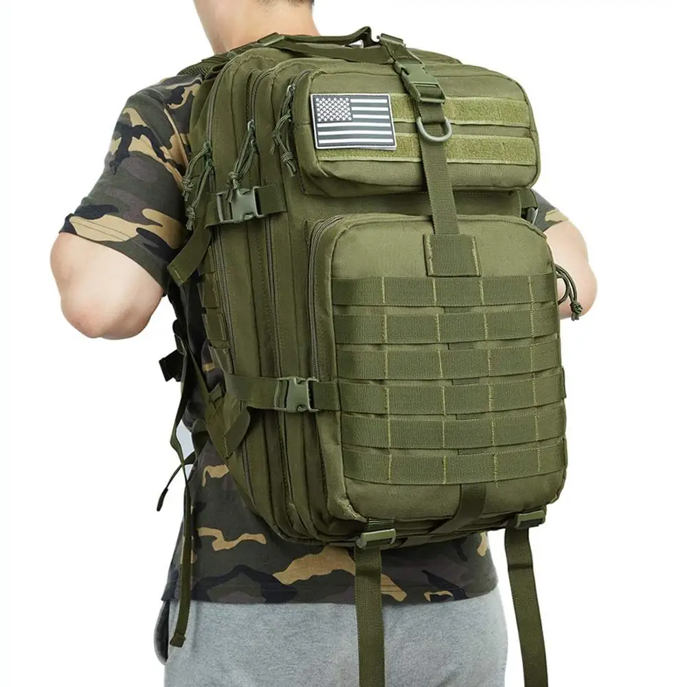 50L Large Capacity Man Army Tactics Backpack Military Assault Bags 1000D Nylon Waterproof Rucksacks