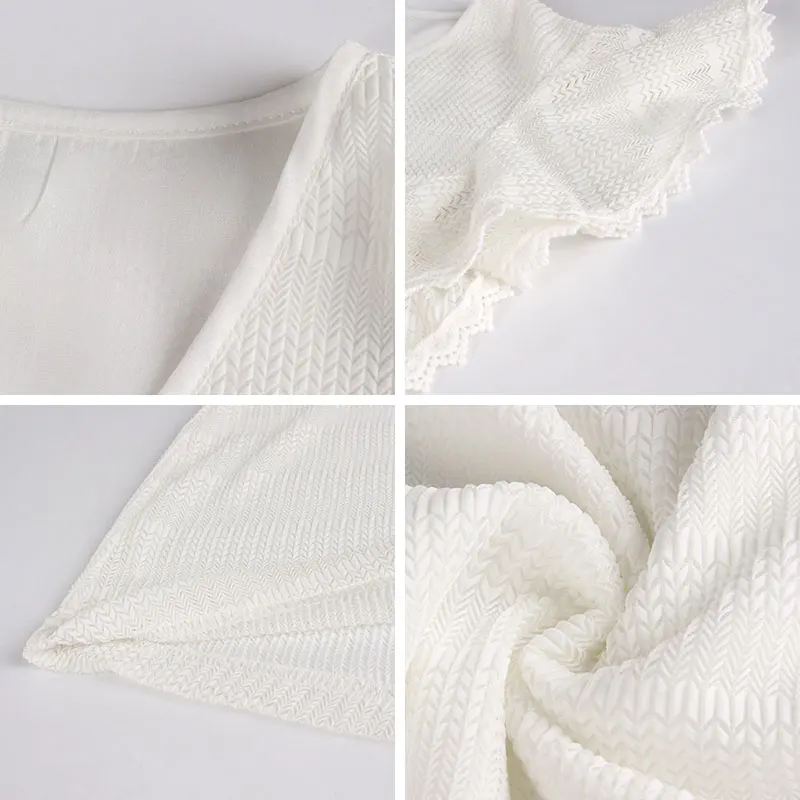 

Zoulv Women Ruffles V-neck Solid High Waist Black White Mid-calf Elegant Dress 2021 New Summer Ladies Vintage Lace Up Dress