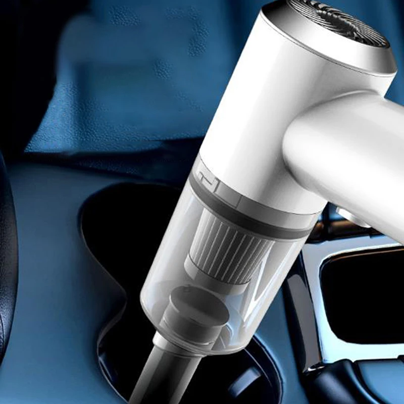 Портативный мини автомобильный пылесос беспроводной влажный сухой ручной