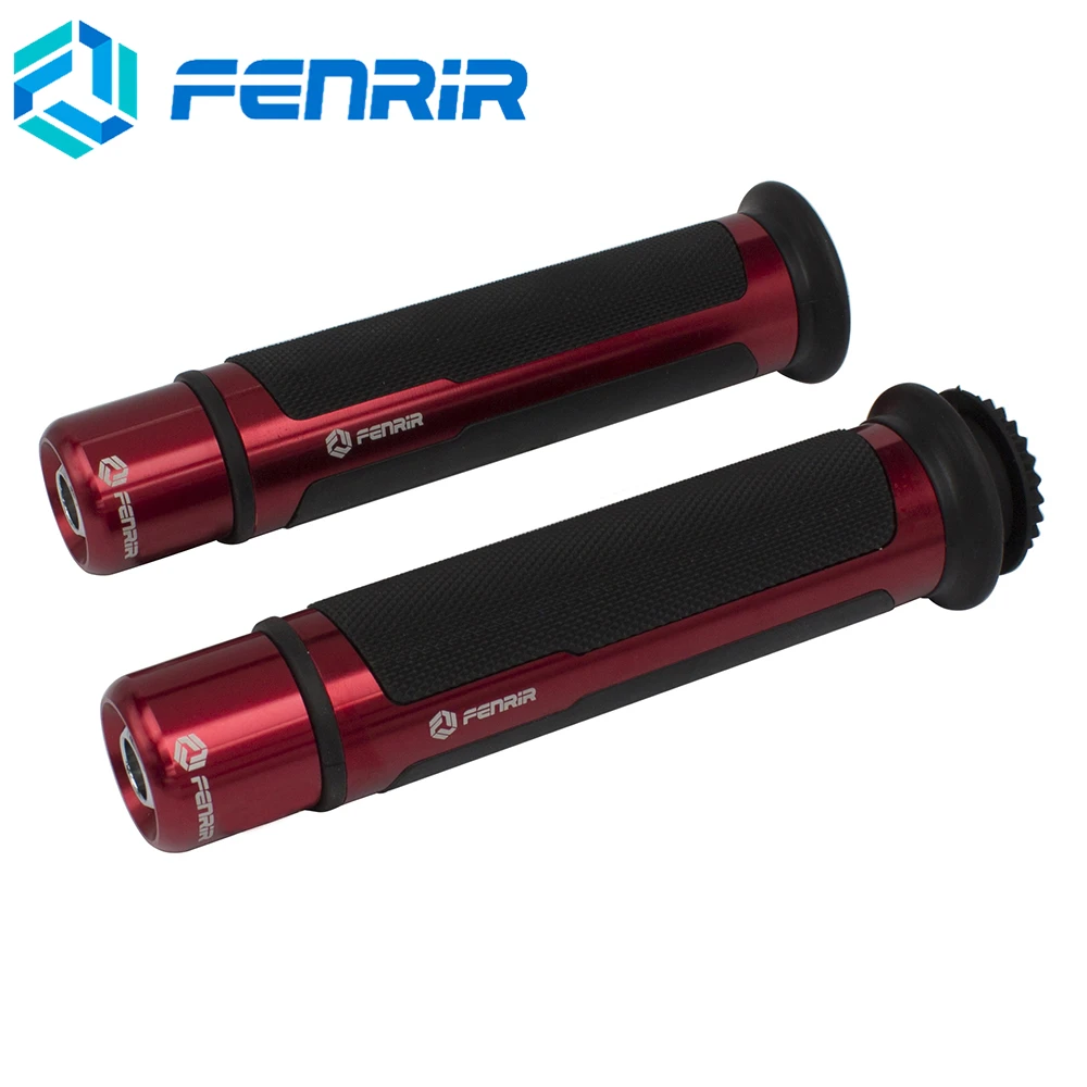Мотоциклетные ручки с ЧПУ 22 мм для Yamaha Fz6 R1 R3 R6 R15 R25 YZF R1 MT07 MT-09 Tmax 530 XJ6 Ybr для HONDA SUZUKI KTM Benelli - Цвет: Red No Box