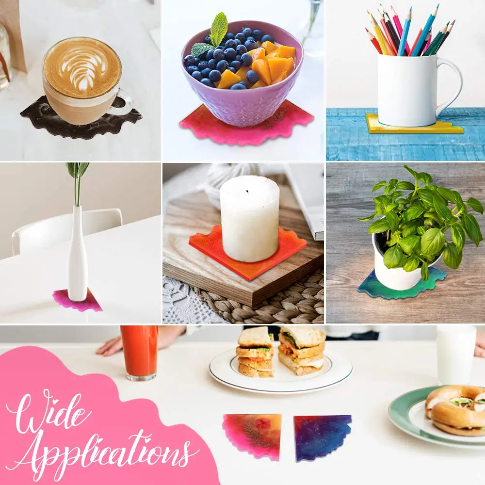 Силиконовые формы для подставок круглая форма из эпоксидной смолы Прозрачная