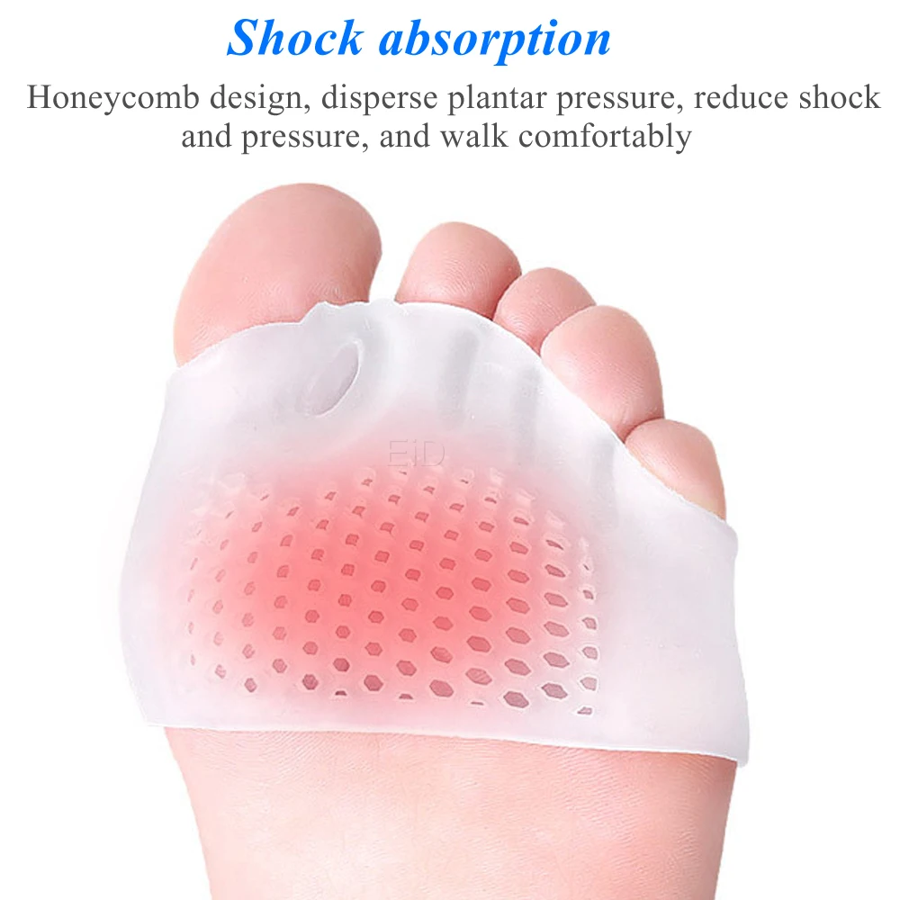 EiD Insoles Forefoot Pads for Women High Heel Shoes Foot Blister Care Toes Insert Pad Silicone Gel Insole Pain Relief Separator