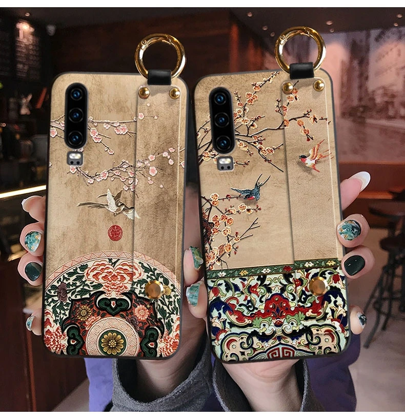 3D рельефный чехол для huawei Коврики 30 20 Pro Lite 20X P30 P20 Nova 5T 3e 3i Honor V30 20 9X 8X Max 7X 7C 10 Крышка наручный ремень Funda