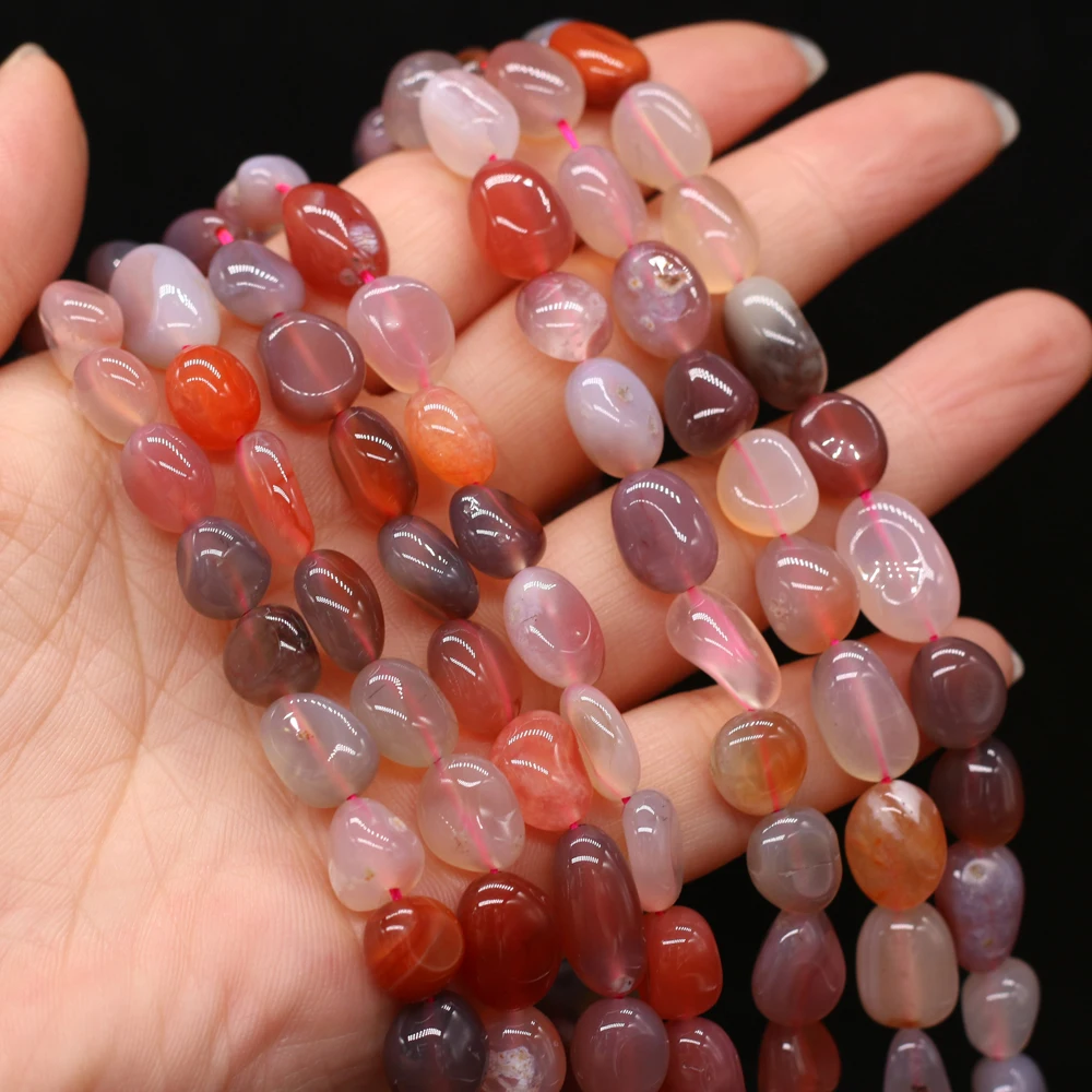 

New Style Natural Stone Bead Irregular YanYuan Agate Beads 10-12 MM For DIY Jewelry Making Necklace Bracelet Earrings Accessory