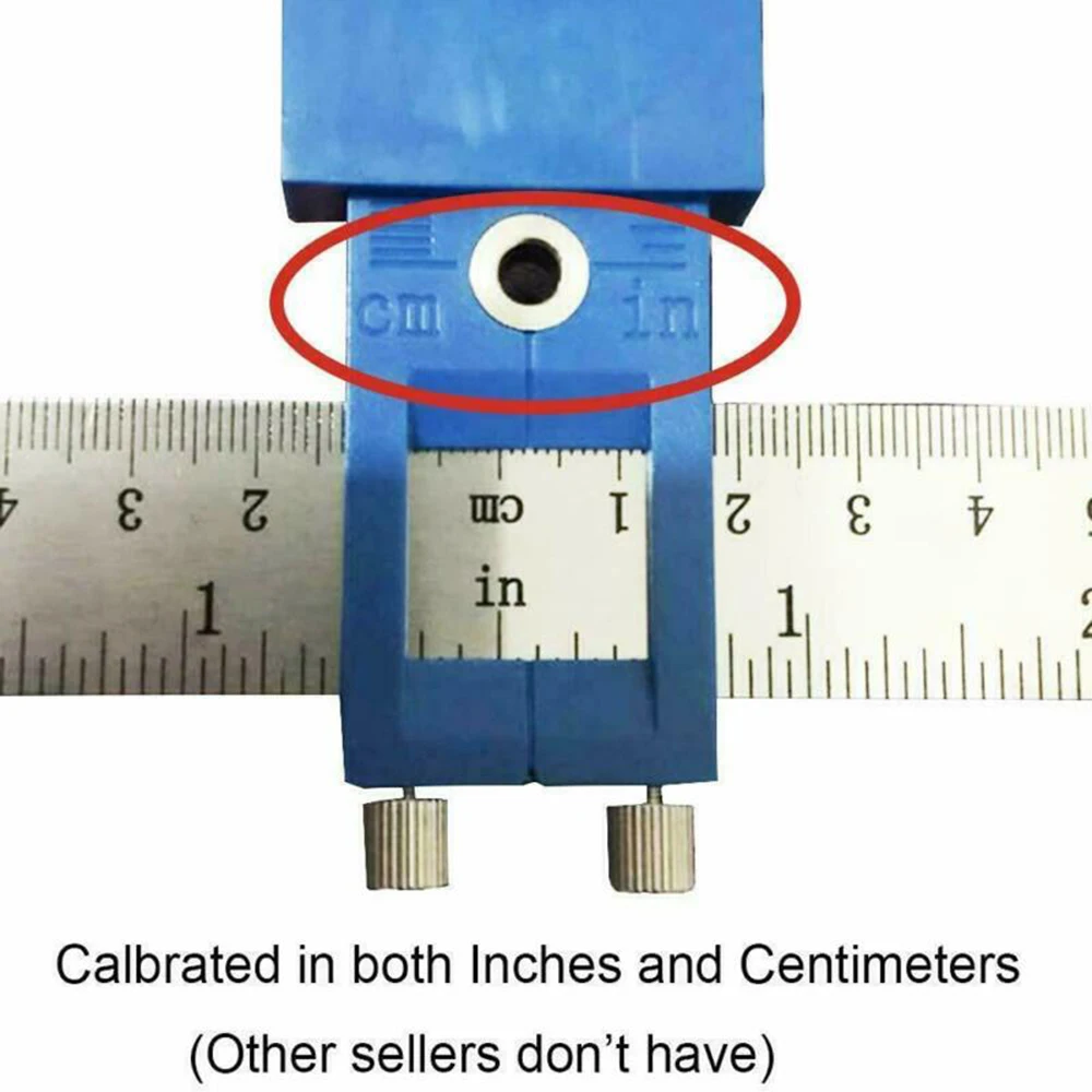 

Woodworking Punch Locator Blue Stainless Steel Detachable Portable Measuring Replacement Tool Parts