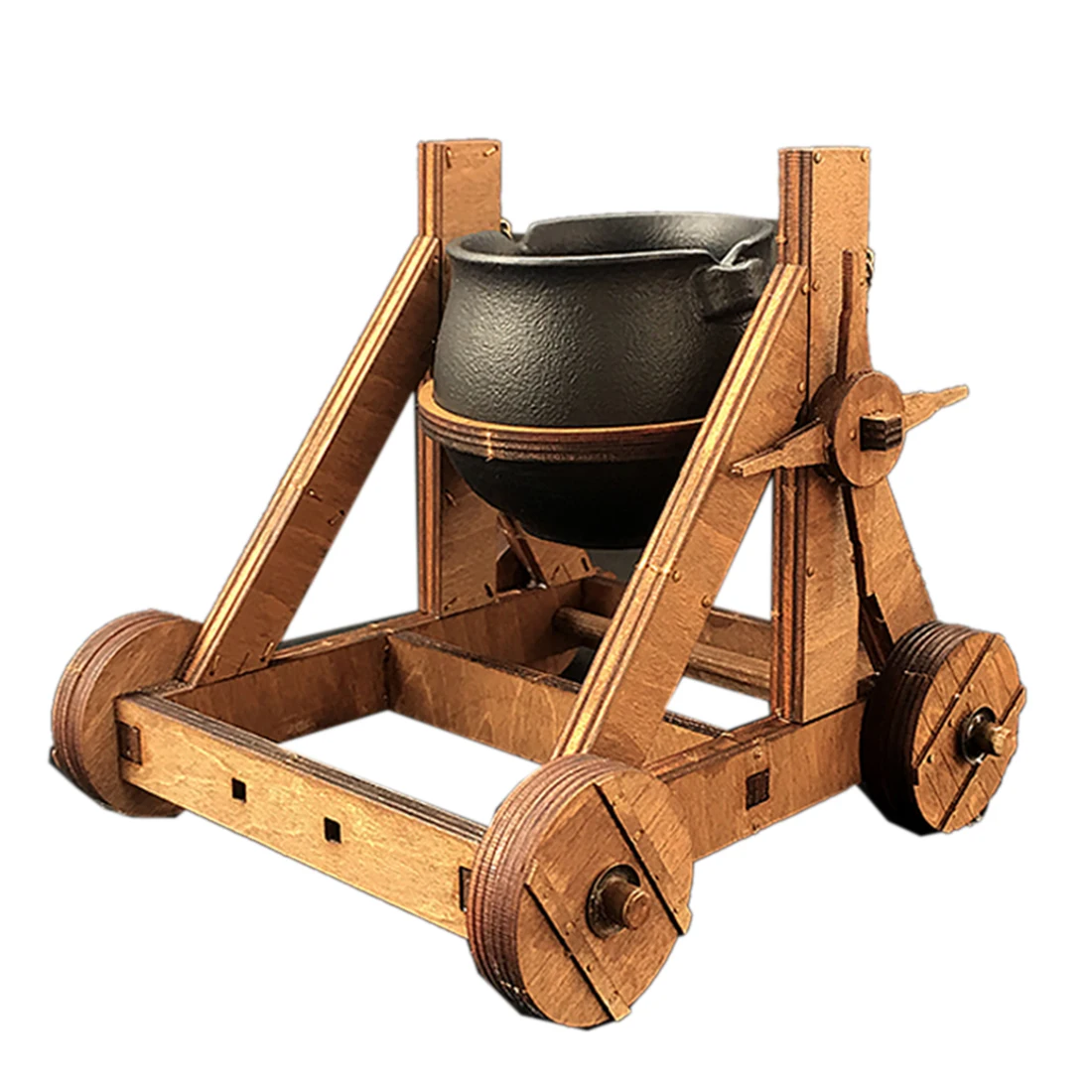

1:35 DIY Ancient Chariot Model Siege Car Wooden 3D Puzzle Model - Pour Oil Flame