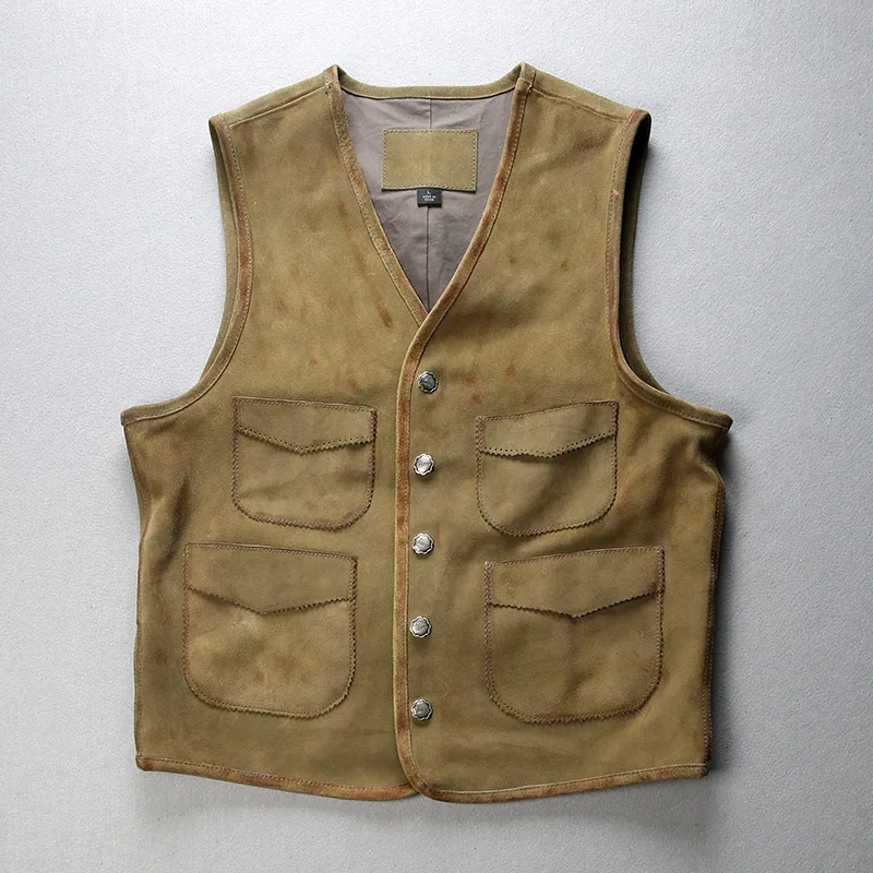 2012 супер предложение! Прочтите описание! Жилет мужской из овечьей кожи Азиатский