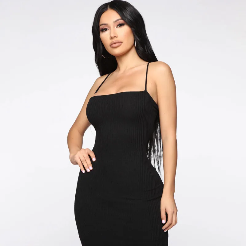 

Spring Summer Sexy Halter Dress Cut Out Backless Spaghetti Strap Robe Longue Temperament Female Lace-Up Sukienka Midi Vestidos