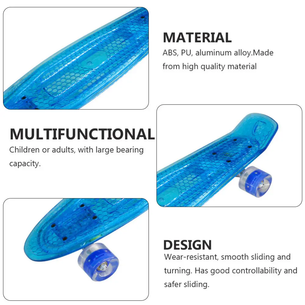 

Teens Complete Fish Skateboards Banana Board Fish Board Random Color Wheel