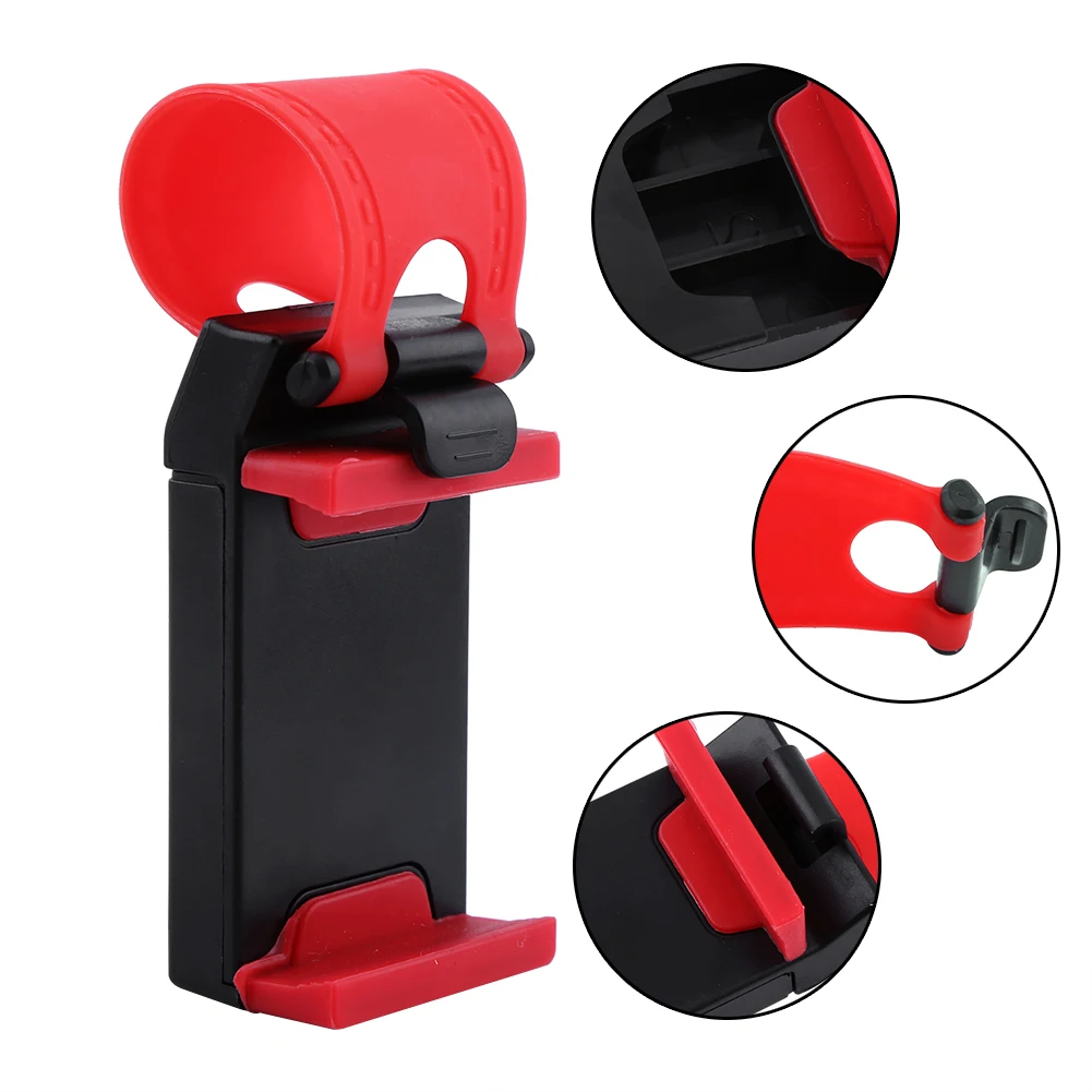 SOONHUA Phone Stand Car Elastic Steering Wheel Clip Mount Holder Universal Cradle Holders For Mobile | Мобильные телефоны и
