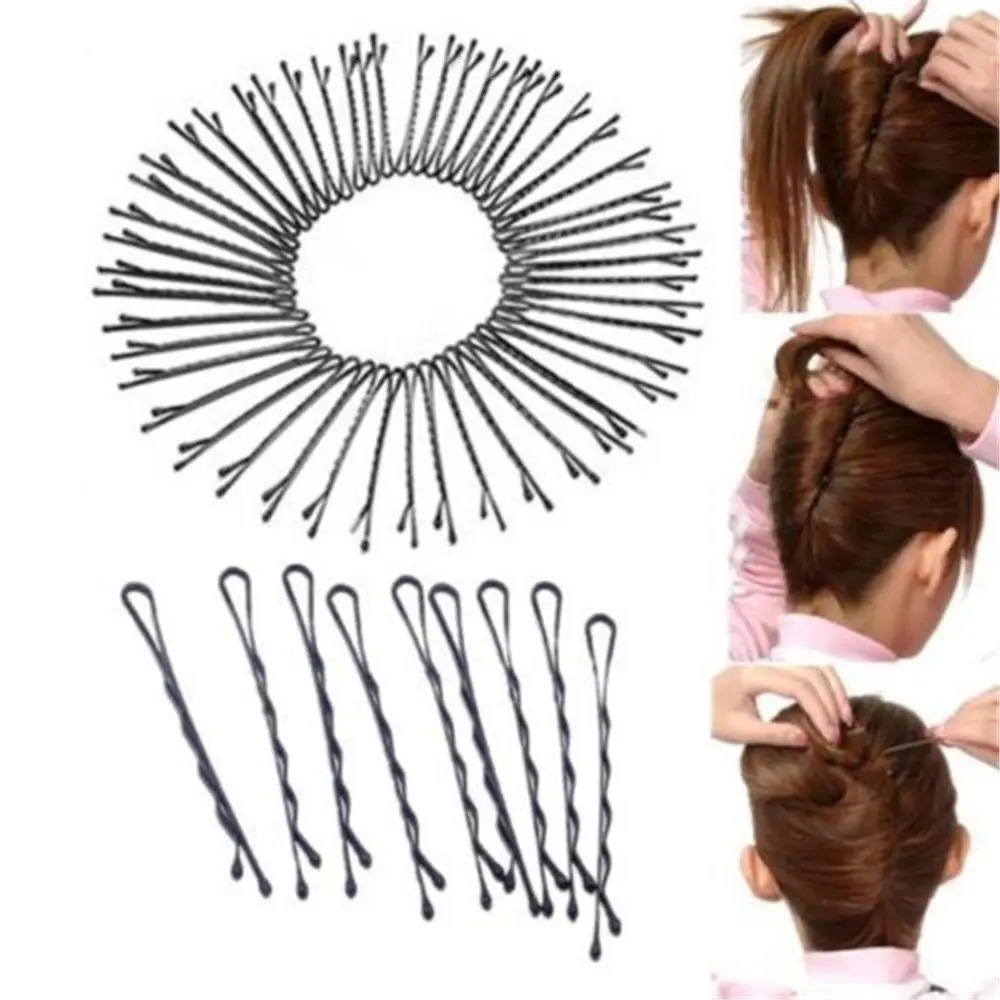 Заколки-невидимки для волос в стиле унисекс металлические простые прочные