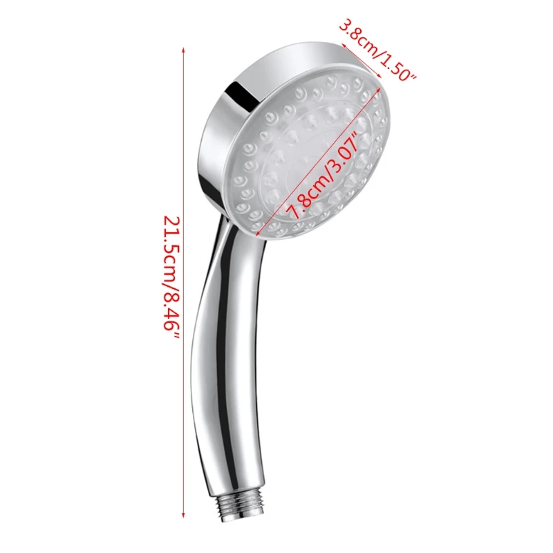 

Handheld 7 Color Changing Shower Head LED Light Glowing Automatic Water Saving Showerhead Bathroom Shower Room Accessory