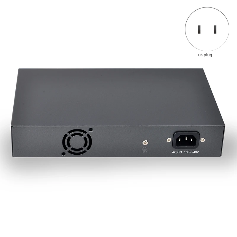 Сетевой коммутатор Poe PSE108EX 150 Вт 48 В 8 портов 10/100 м плюс 2 переключателя Uplink сетевой