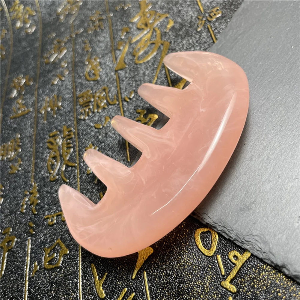 

Chinese Therapy Trigger Point Treatment Guasha Massage SPA Acupuncture Head Comb Artificial Board Face Neck Body Massage