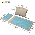 Коврик для йоги LOCCVE, подушка для массажа кокоса, массажная акупрессура, снятие стресса, спина, боль в теле, шипы, коврик