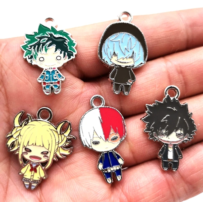 Набор металлических подвесок Моя геройская Академия 20 шт. (1 комплект 5 шт.) |