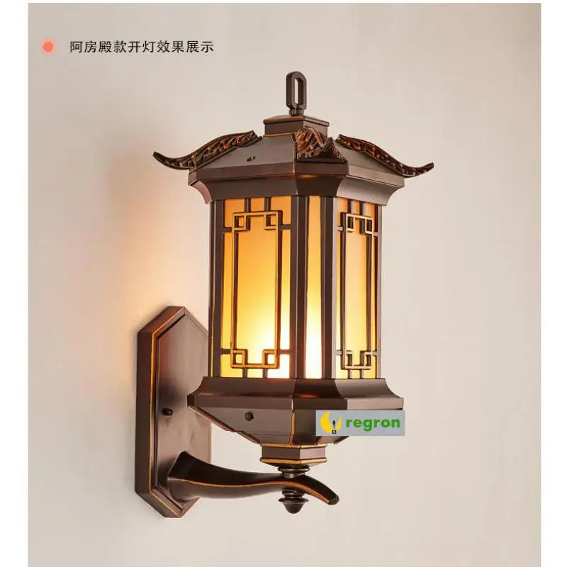 Новейший популярный Ретро наружный Настенный светильник водонепроницаемый