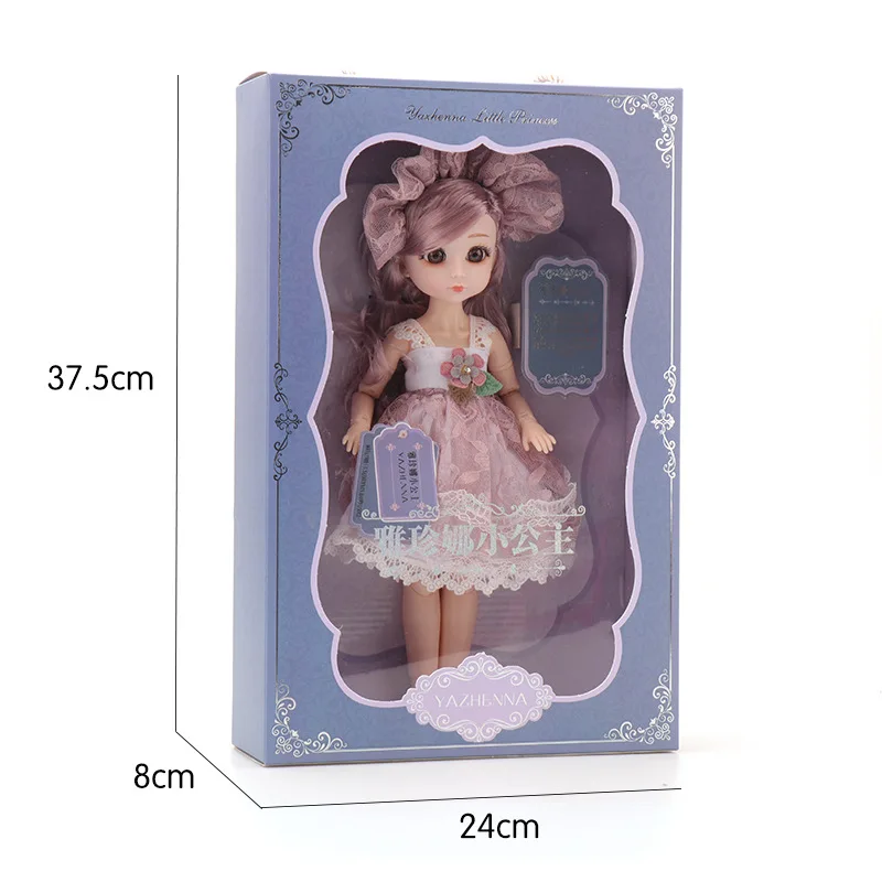 

30cm Fashion Cute Princess Dress Up BJD Doll Princess Girl Toy Doll Birthday Christmas Gift Box Doll