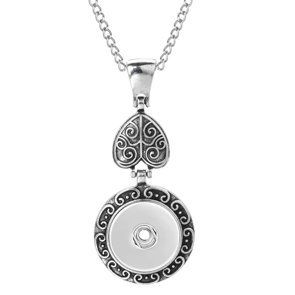 Новые винтажные ювелирные изделия с защелкой металлические кнопки ожерелья 18 мм