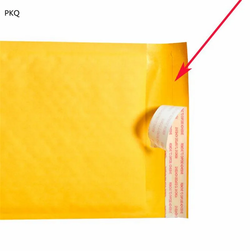 30pcs Yellow Kraft Paper Bubble Shipping bag For Postal Bag Self Adhesive Padded Envelopes kraft bubble mailer | Канцтовары для