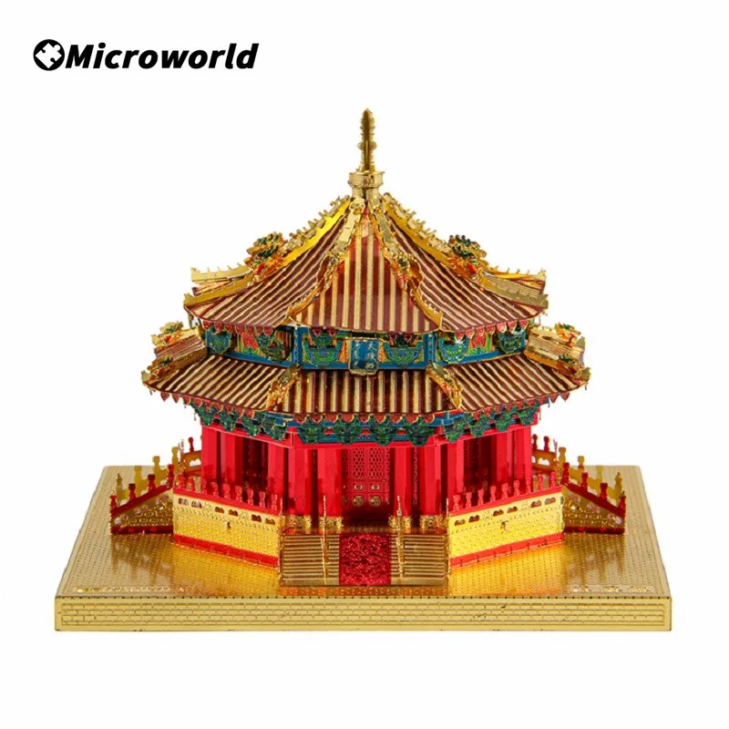 Металлические 3D Пазлы Microworld для стайлинга набор сборки своими руками