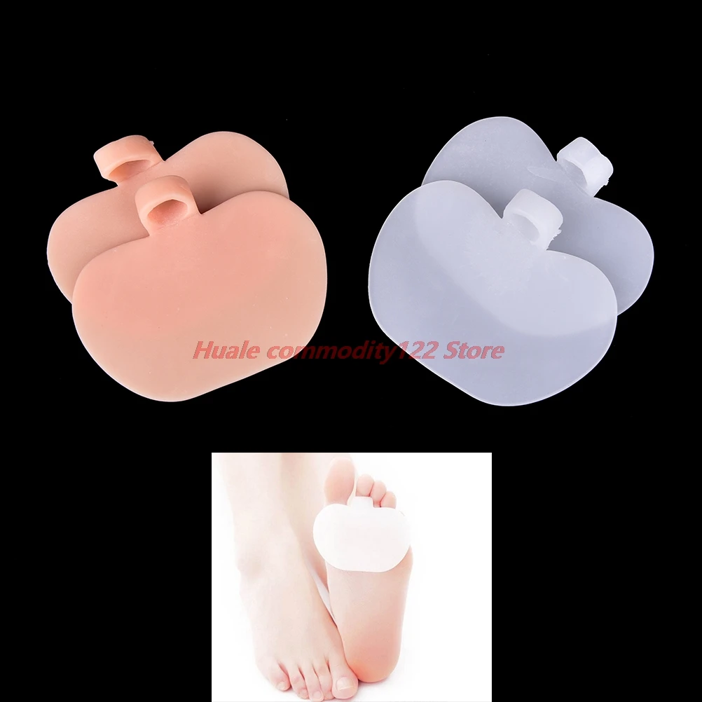 

New 1Pair Thick Silicone Toe Pads Gel Forefoot Pad High heels footPad Half Insole Foot Care Sore Feet Pain Pedicure