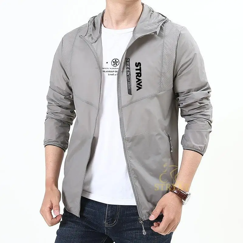 

Дышащая мужская велосипедная ветровка Strava, короткая велосипедная куртка, быстросохнущая спортивная куртка для мужчин, велосипедная одежда