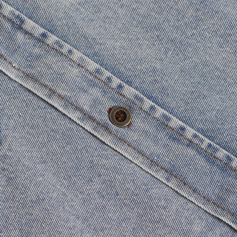 

CHICEVER Blue Jacket For Women Lapel Puff Half Sleeve Patchwork Mesh Ruffles Frayed Vintage Coats Female 2020 Autumn New Clothes