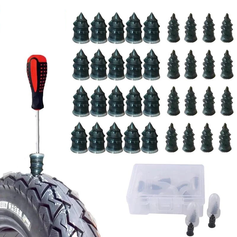 

50/20pcs Motorcycle Vacuum Tyre Repair Nail Car Scooter Bike Universal Tubeless Rubber Nails Tire Puncture Repair Accessories