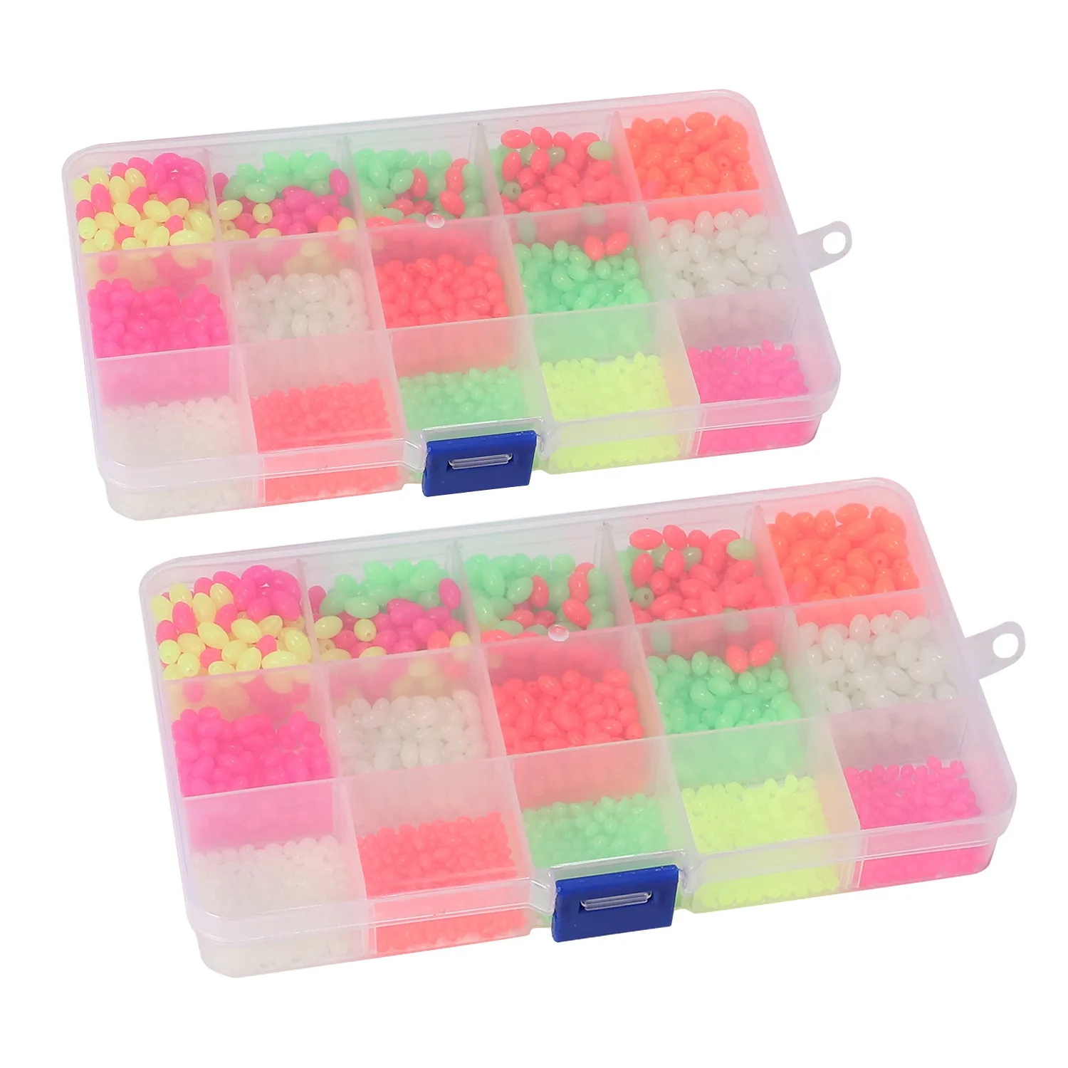 

Fishing Beads Assorted, Fishing Tackle Hard Plastic Glass Beads Red Yellow Mix Color Fishing Beads Bulk Kit