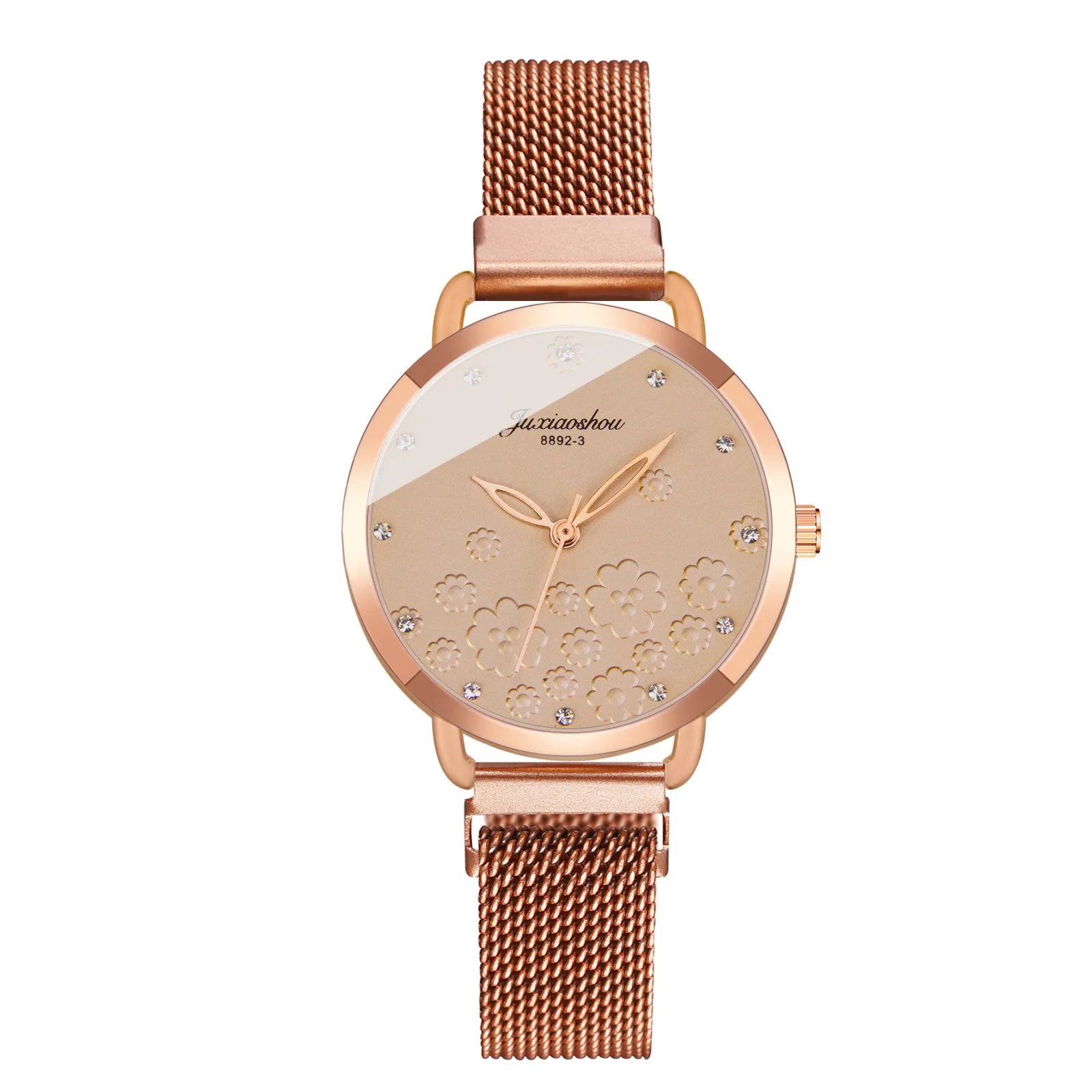 

Women Watches Top Brand Luxury 2021 Fashion Diamond Ladies Wristwatches Stainless Steel Silver Mesh Strap Female Quartz Watch