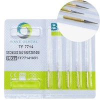 wave dental 12 bladed gold plated finishing trimming and finishing burs t series tf 7714