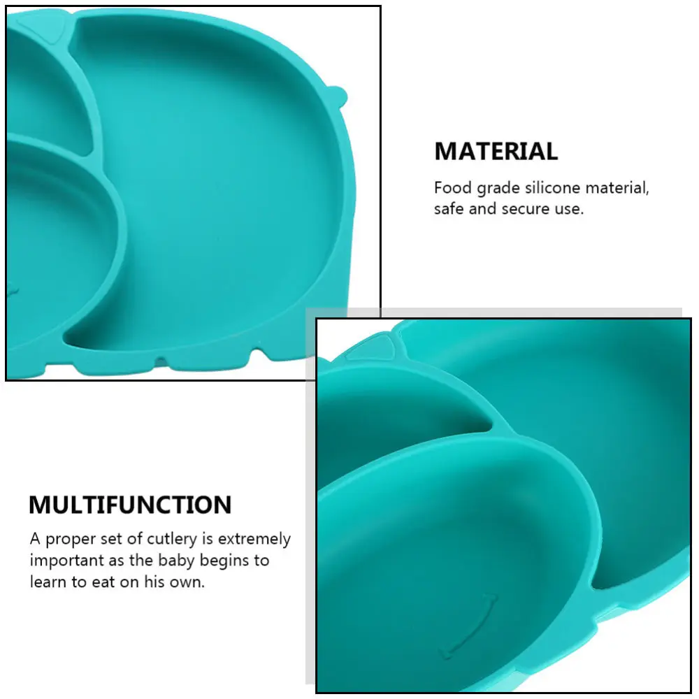 

1 Set Baby Eating Plate Adorable Baby Feeding Plate Food Container for Baby
