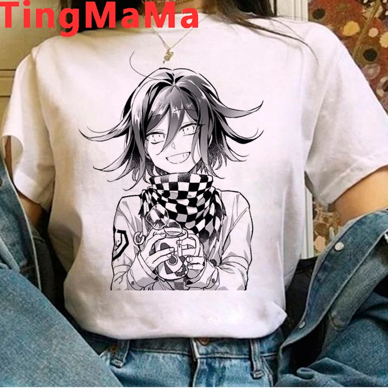 Футболка Ouma Kokichi женская с японским мультяшным рисунком в стиле 90-х | Женская
