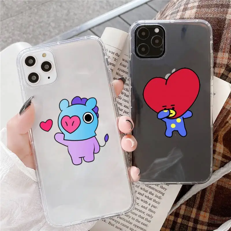 

Luxury Cartoons BT21 Phone Case For for iphone 12 Mini SE 2020 5 5S 6 6S Plus 7 8 Plus X XR XS 11 Pro Max Fundas Coque