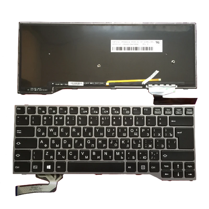 Новая клавиатура RU для Fujitsu Lifebook E733 E734 E743 E744 Русская ноутбука с подсветкой|russian laptop