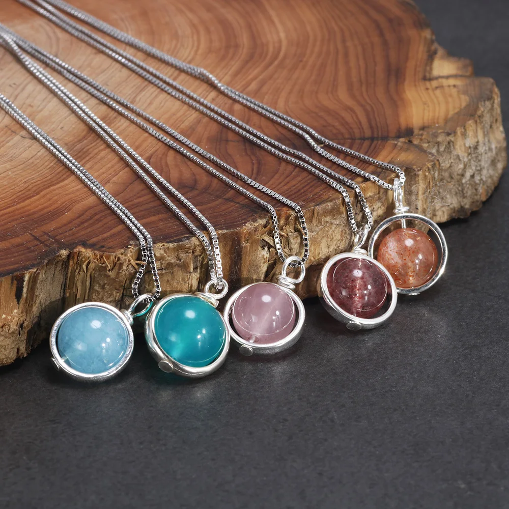 Настоящее чистое ожерелье 925 Чистое серебро лабрадор с цепочкой в коробке