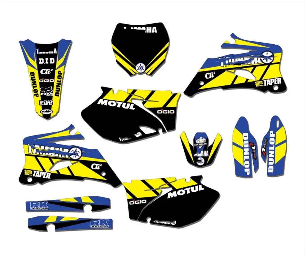Стиль командная графика и фоны наклейки Набор для Yamha YZ250F YZ450F 2006 2007 2008 2009 YZF 250 450 YZ 250F 450F
