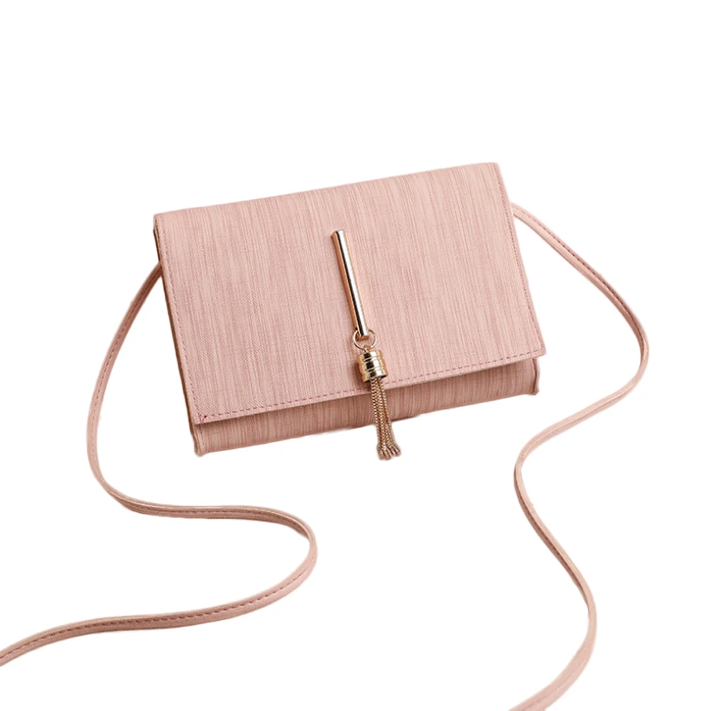 

Ladies Portable Bags Satchel with Flap Top & Tassel Women Elegant PU Leather Crossbody Bag Small Casual Style Shoulder Purse