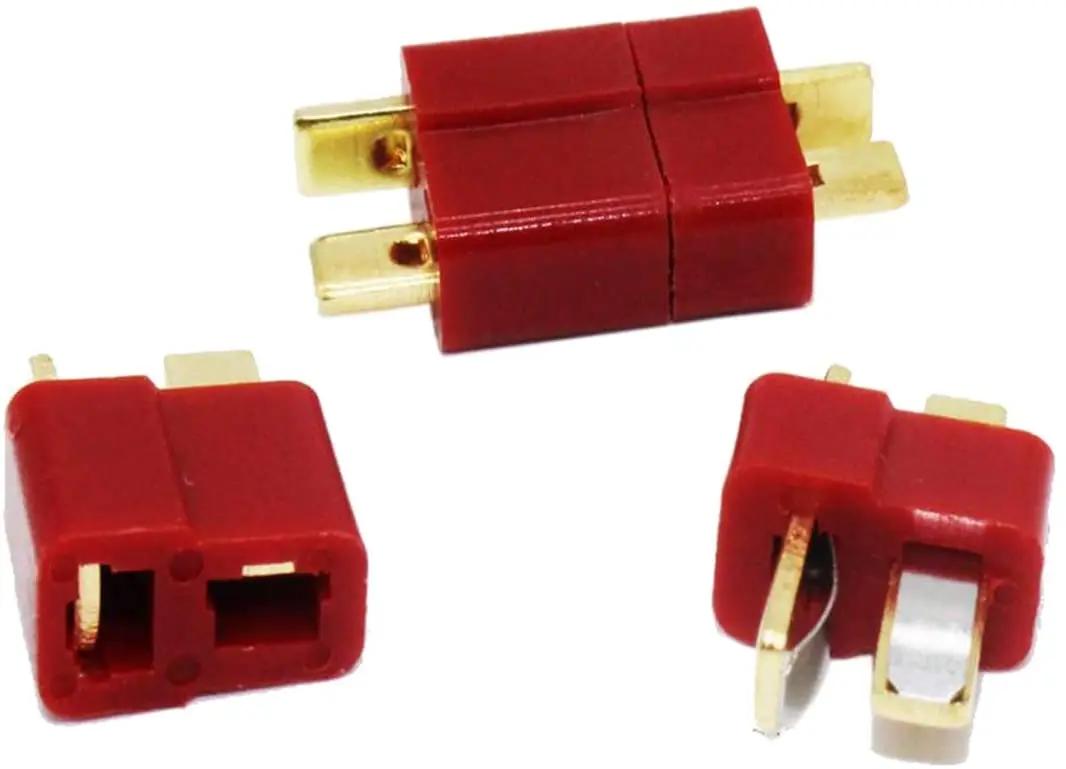 New 10/20 Pcs/Sets T Plug Male & Female Deans Connectors Style For RC LiPo Battery Spare Parts | Игрушки и хобби