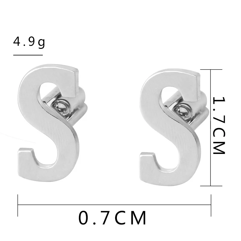 Письмо запонки arm кнопки для мужчин и женщин рубашки Первоначальный Алфавит