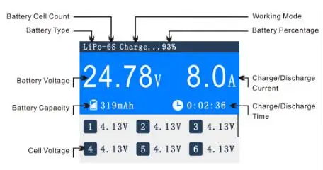 Карманное умное зарядное устройство Ultra Power UP610 200 Вт для радиоуправляемого дрона