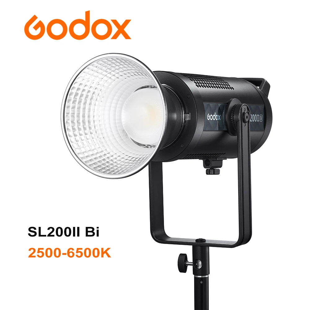 

Godox SL200II Bi SL150IIBi SL200IIBi Светодиодная лампа для видеосъемки 2500-6500K двухцветная мощная мягкая лампа для фотостудии