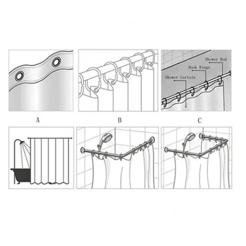 Душевая занавеска с арабскими и английскими буквами водонепроницаемые товары