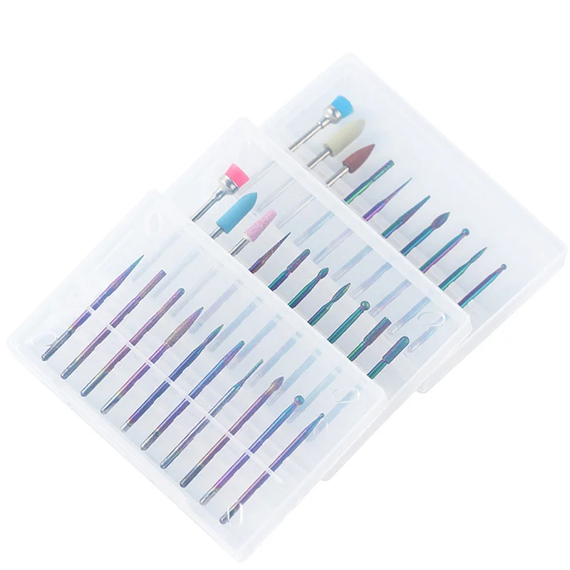 

10Pcs/SetTungsten Steel Alloy Symphony Grinding HeadNail Art Buffing Manicure Tool Grinding Head Brush Tool Nail Accessories