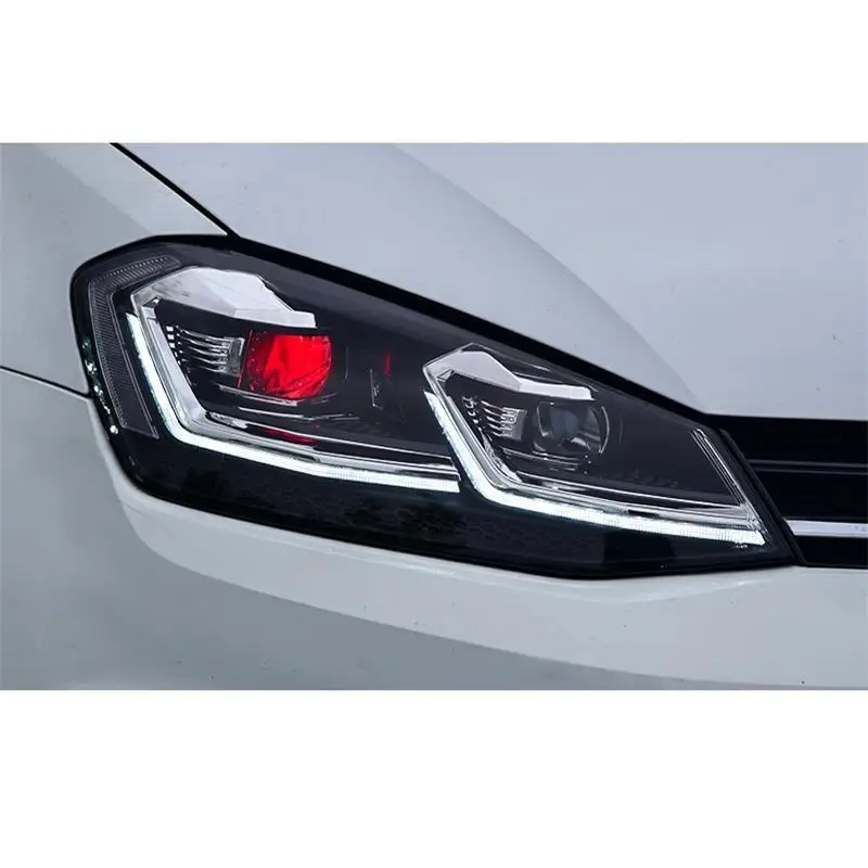 Drl Automovil Запчасти для укладки Neblineros Led Para Автомобильные фары Задние Автомобильные фары в сборе 14 15 16 17 для Volkswagen Golf 7