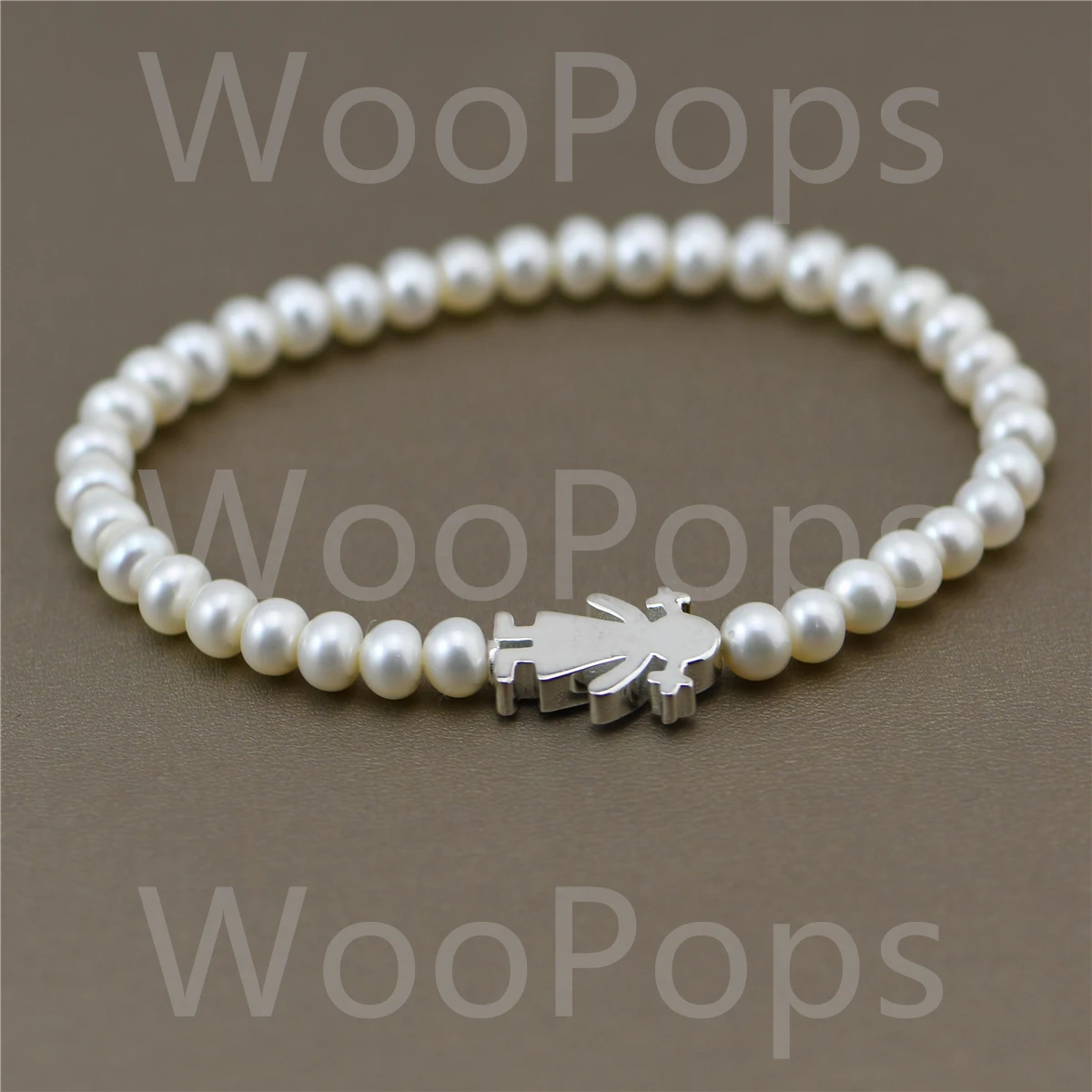 

New 925 Sterling Silver Pearl Sweet Doll Bracelet For Women Jewelry Fit Spanish Style With High Quality