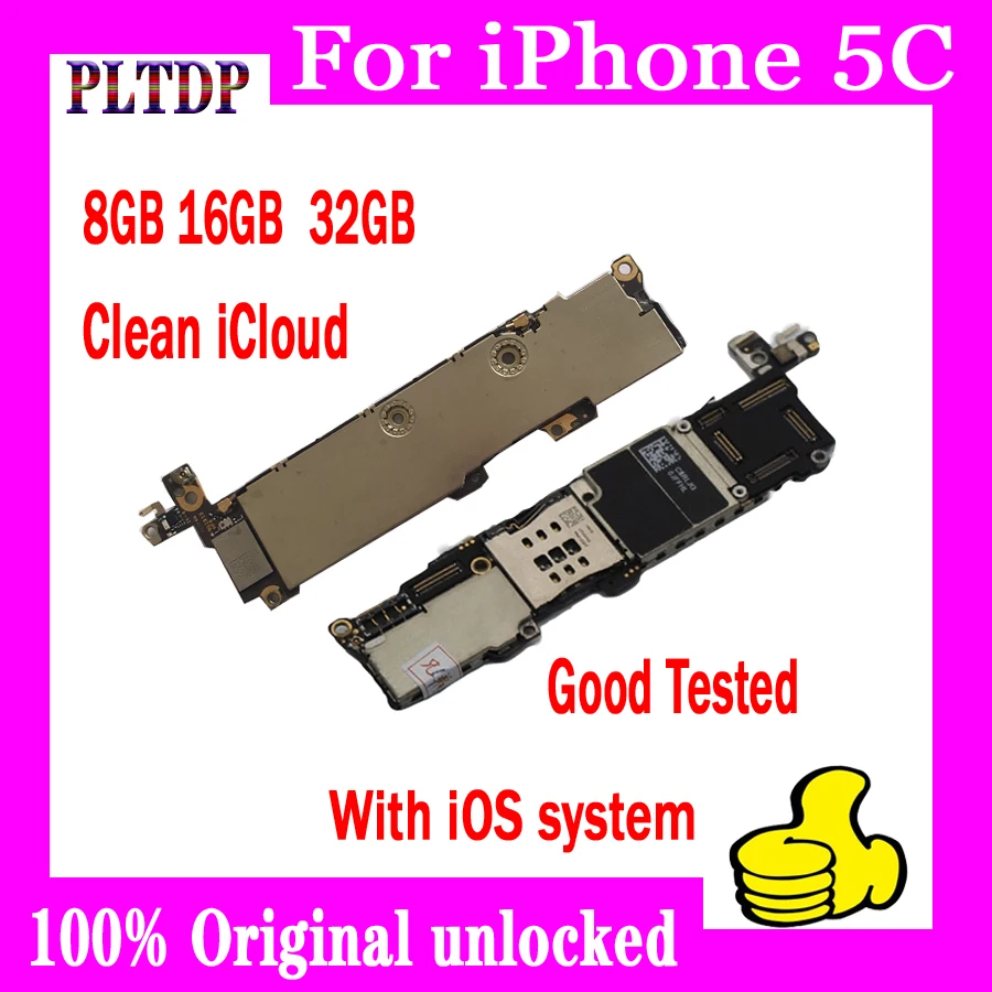 Бесплатный iCloud для iphone 4 4S 5 5C 5S SE материнская плата 8 ГБ/16 ГБ/32 ГБ 100% Оригинальный