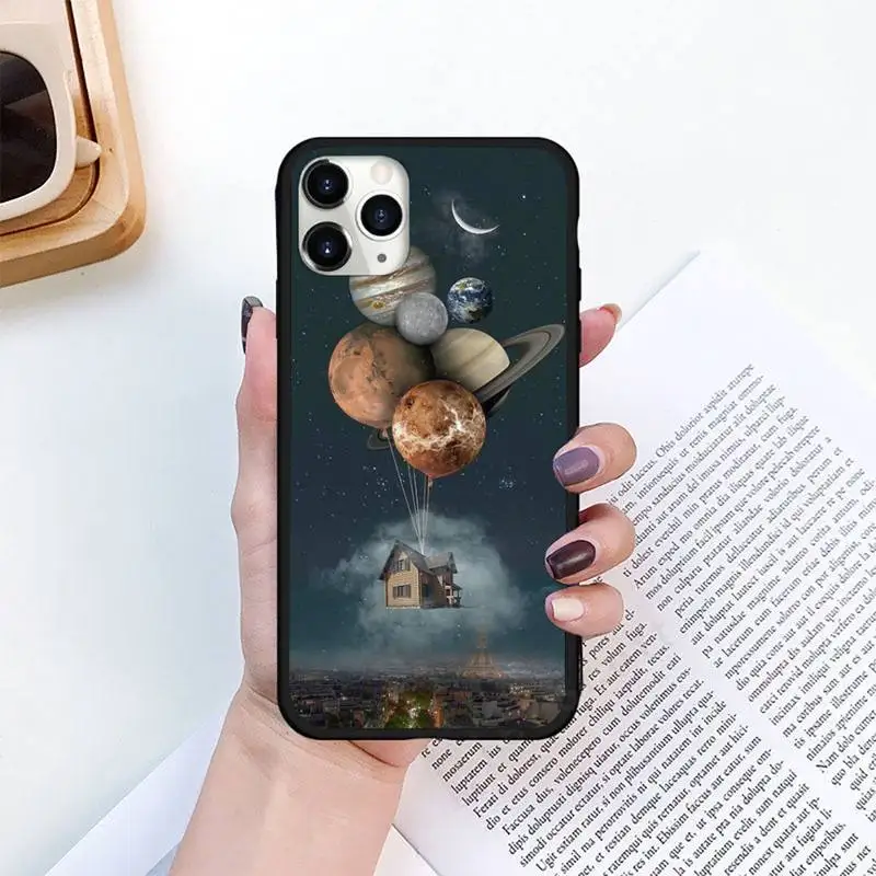 

Space Planets Earth Mars Phone Case for iPhone 11 12 pro XS MAX 8 7 6 6S Plus X 5S SE 2020 XR mini