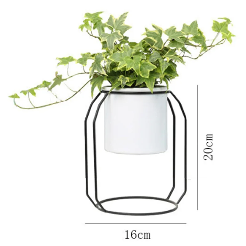 Цветочный горшок с подставкой металлический для сада домашнего офиса балкона |